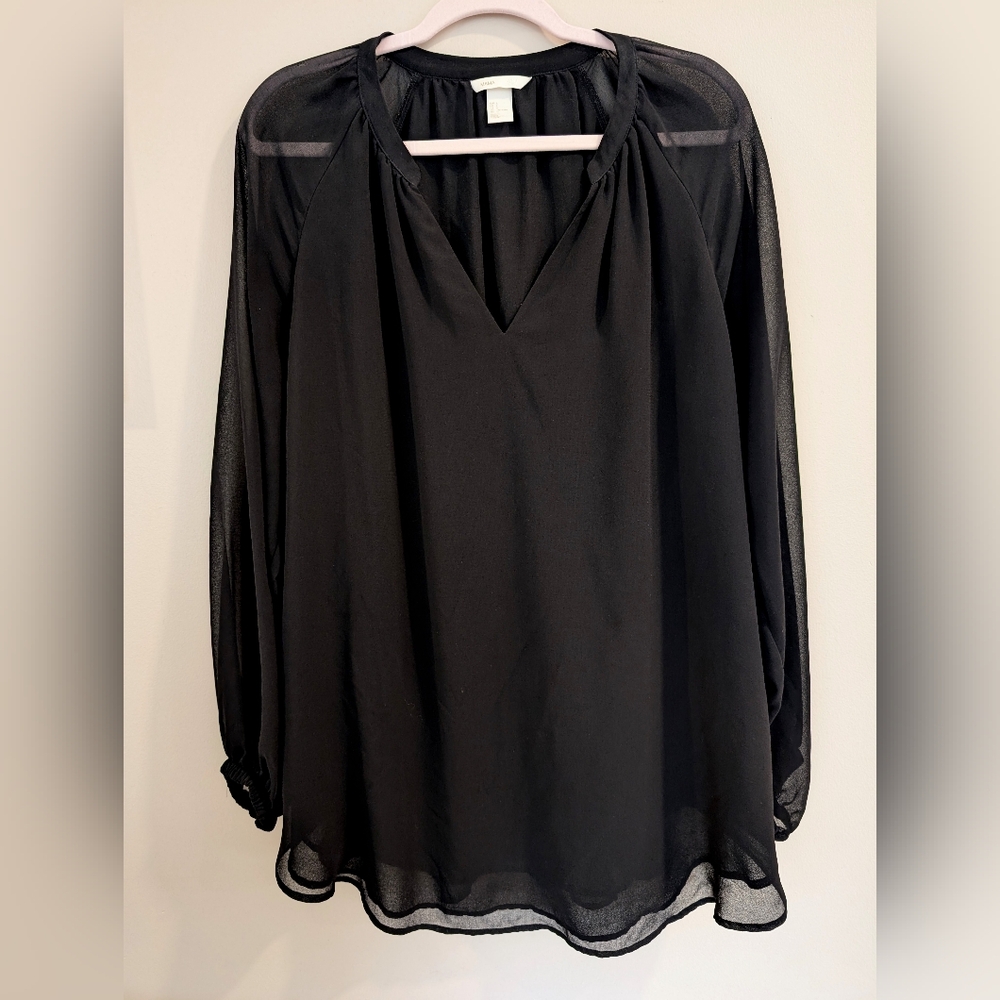 H&M Maternity Black Blouse Size L